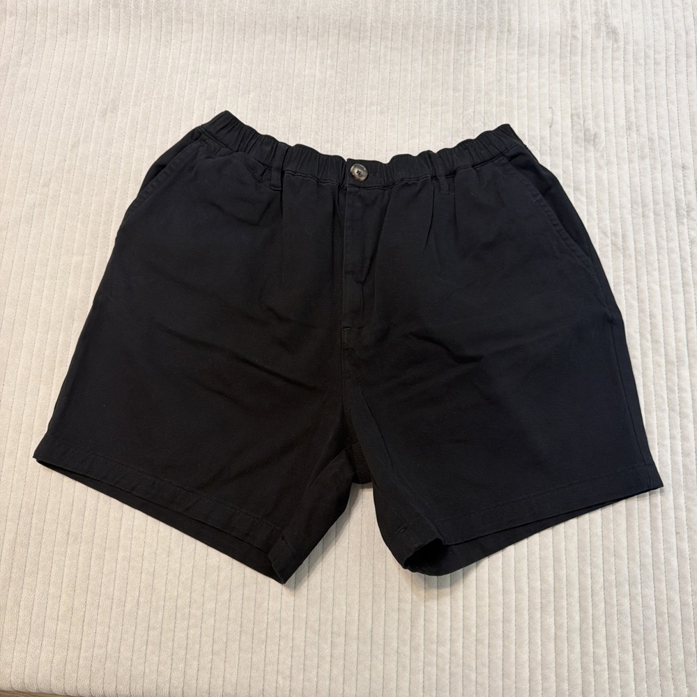 Cove USA Chino Shorts Mens Size 36x5 Stretch Waist Black Preppy Boat Beach